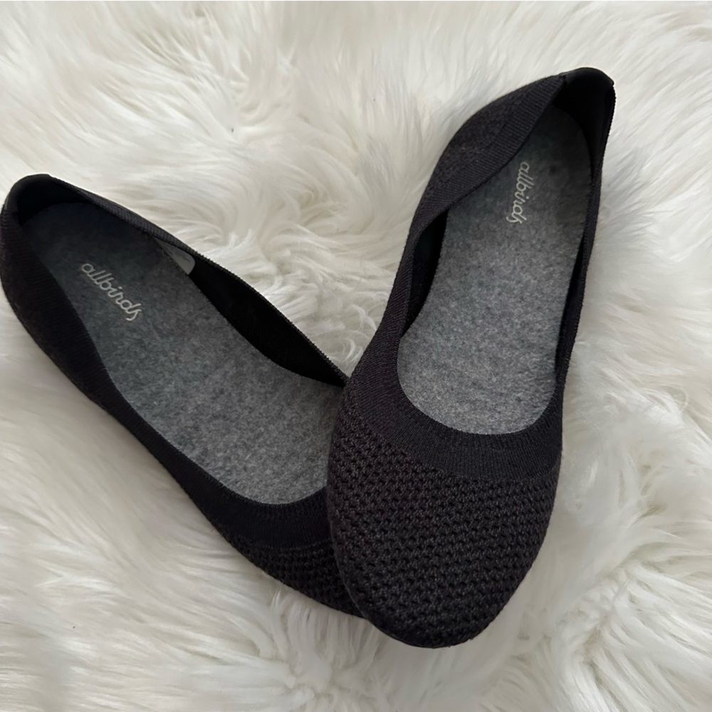 Allbirds Charcoal Gray Tree Breezers Flats Size 9.5 comfortable